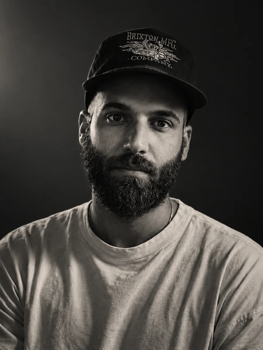 Rom Maslavy, tattoo artist at DYNAMO in Old Jaffa
